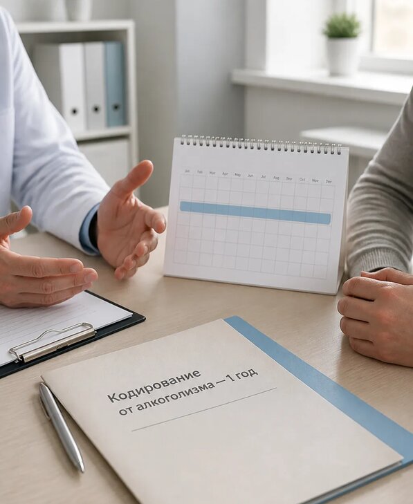 Кодирование от алкоголизма сроком на один год в Пушкине